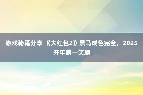 游戏秘籍分享 《大红包2》黑马成色完全，2025开年第一笑剧